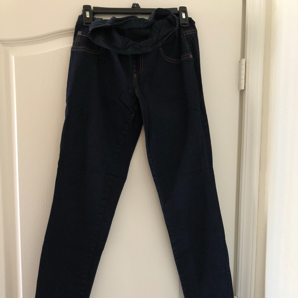 M Indigo Blue Maternity Jeggings